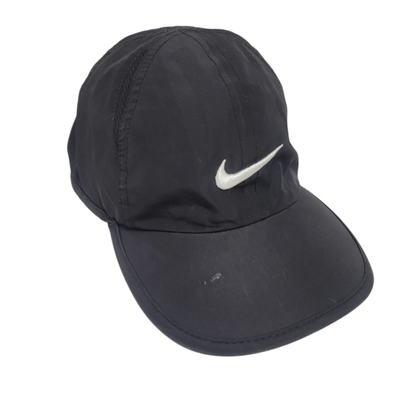 Nike FeatherLight Dri-Fit Hat Cap Black Unisex Toddler Tennis Excellent Cond. - Picture 4 of 8